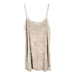 Zara Crushed Velvet Mini Dress S